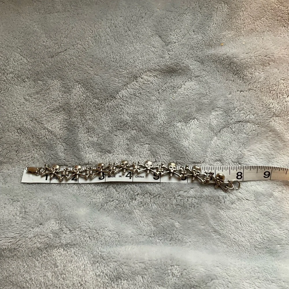 Skulls & Bones Pewter Bracelet